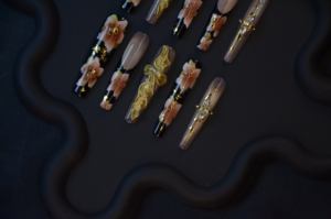 Unghie Finte Acriliche da <span class=keywords><strong>Donna</strong></span> Lunghe e Medie, Design Quadrato, con Colla Gel, Stile Stiletto Flessibile - Product Image 5