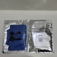Sacs d'emballage pour vêtements avec fermeture éclair argentée et logo personnalisé, sacs refermables en aluminium pour vêtements, t-shirts, pochettes