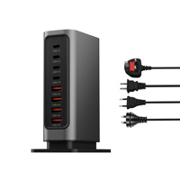 Bloc chargeur rapide USB-C 500W, station de charge USB 8 ports, station de charge rapide GaN 3 Pro double port 100W PD PPS pour iPhone 17