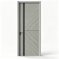 Porte coulissante en verre à cadre en acier pivotant en aluminium, porte intérieure moderne en PVC, WPC, MDF, bois, étanche, pour villa, appartement, commerce