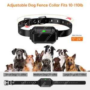 Patented New Product Portable Rechargeable 10-120 FT Accuracy Distance Wireless Dog Fence System With Forbidden Zone