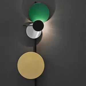Applique murale nordique post-moderne lune éclipse planète design créatif simplicité salon allée lampe murale décorative de chevet