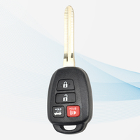 Coque de clé de voiture télécommandée MS 3 + 1 boutons pour Toyota RC Auto Vehicle Replacement Housing avec TOY43 Blade