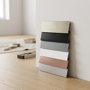 Plinthe en aluminium avec <span class=keywords><strong>clips</strong></span> dissimulés pour murs intérieurs - Product Image 3
