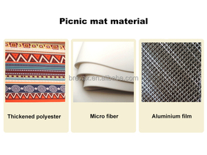 Tapis de <span class=keywords><strong>camping</strong></span> imperméable de style bohème 200*150cm, tapis personnalisé, tapis de pique-nique portable avec coussin, tapis de sol - Product Image 5