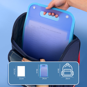 Huajie bán buôn công suất lớn A4 accordion túi tài liệu PP thư mục tập tin cầm tay sinh viên phân loại chủ đề tổ chức - Product Image 5