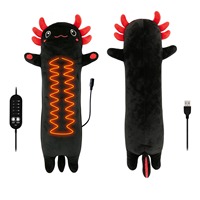 Coussin chauffant USB en peluche en gros, motif animal mignon, cadeau d'hiver chaud, 5 niveaux de chaleur, minuterie, CE RoHS, logo personnalisé, OEM ODM