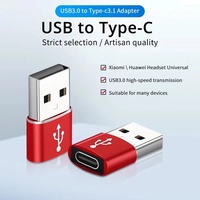 Adaptador de ordenador portátil Tipo-C USBC Hembra USB3.0 3A Adaptador convertidor macho Adaptador Soporte PD Carga rápida para iphone samsung Conector