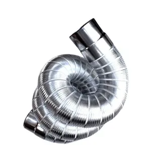 Fábrica De Alumínio De Aço Inoxidável Máquina De Duto Flexível para Tubulação De Tubulação Formando Chaminé Forro Flexível
