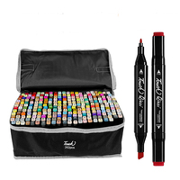 Lot de marqueurs permanents à double pointe à base d'alcool pour dessin et graffiti, 80 couleurs, vente en gros