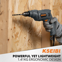 Outils électriques KSEIBI, perceuse électrique portative 400W, mandrin à clé de 6,5 mm, vitesse variable, réversible, pour métal, bois, 220-240V