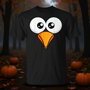 T-shirt d'Halloween facile à porter avec motif d'oiseau bleu pour le visage - Product Image 3