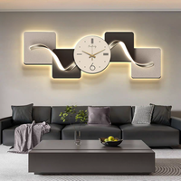 Nouvelle Horloge Murale LED Créative 2026 avec Détection Avancée pour Salon, Décoration Intérieure Unique, Horloge Silencieuse et Peinture Murale