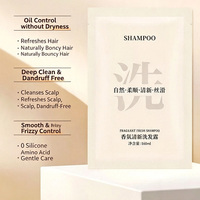 Kit de shampooing et gel douche jetables pour hôtel, sachet de 10 ml, format voyage, sans silicone, à base d'acides aminés, nettoyage en profondeur, nourrissant, contrôle du sébum
