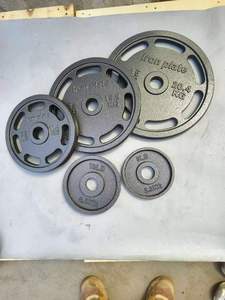 Prix de gros Nouveauté Gris Noir Peint Fonte Haltère Poids Plaque Haltère 2kg à 60kg - Product Image 5