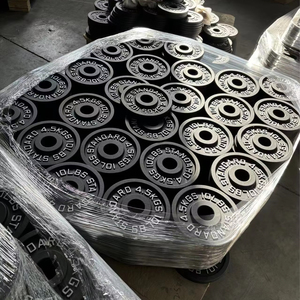 Bán Hot thiết bị tập thể dục trọng lượng tấm sắt thép 2.5-45lb Barbell trọng lượng tấm cho phòng tập thể dục sức mạnh Đào Tạo - Product Image 2