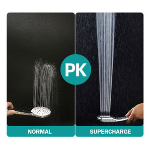 Chrome Brass Shower Head Set xử lý đơn 3 chức năng Bath vòi hoa sen vòi 8 inch mưa phòng tắm vòi hoa sen đặt hệ thống - Product Image 5