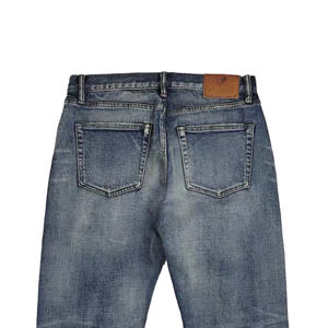 <span class=keywords><strong>Jeans</strong></span> dritti da <span class=keywords><strong>uomo</strong></span> leggeri di lusso alla moda Slim Fit elasticizzato Casual <span class=keywords><strong>oversize</strong></span> per estate autunno tessuto Denim lavato - Product Image 4