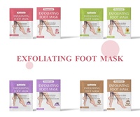 Traitement de pédicure en marque propre, exfoliant pour les pieds bio, masque pour les pieds de spa, masque pour les pieds exfoliant, éliminateur de callosités, soin de la peau, masque pour les pieds