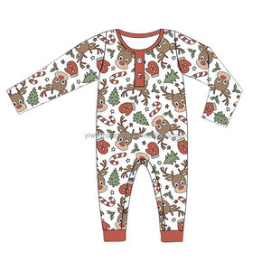 Ensembles de pyjamas assortis pour la famille en coton à impression personnalisée de Noël Ensemble de vêtements pour la famille de haute qualité - Product Image 2