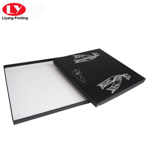 Nhà Máy Tùy Chỉnh Thiết Kế Lụa Đen Sản Phẩm Hộp Quà Tặng Bao Bì Vuông Khăn Lụa Quà Tặng Bao Bì Hộp - Product Image 4