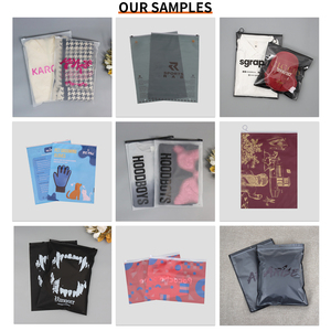 Bolsa de Polietileno con Cierre Reutilizable y Logotipo Impreso Sostenible de la UE para Camisetas, Embalaje de Plástico Esmerilado Personalizado con Cierre para Ropa - Product Image 3