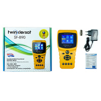 Twinklersat SF-890 Handgehaltener Multifunktionaler Satellitenfinder-Messgerät DVB-S DVB-S2 BER MER Spektrumanalysator 2,4 Zoll TFT-Display