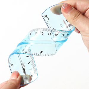 Aangepaste 20Cm Heldere Zachte Pvc Flexibele Kawaii Liniaal Duurzaam Plastic Schoolbenodigdheden - Product Image 2