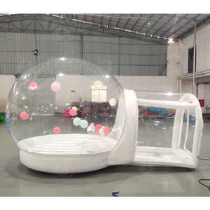 Tienda de campaña con globo para fiesta de boda al aire libre de 8 pies y 10 pies, <span class=keywords><strong>casa</strong></span> de burbujas blanca inflable que rebota, cúpula de burbujas, patio trasero para <span class=keywords><strong>alquiler</strong></span> - Product Image 3