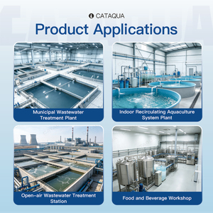 <span class=keywords><strong>Filtre</strong></span> à tambour durable pour <span class=keywords><strong>bassin</strong></span> à koïs, média de dégazage en maille 3D haute efficacité pour le traitement des eaux en aquaculture - Product Image 4
