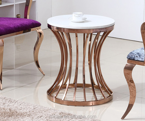 New Design <strong>White</strong> Marble Top Steel <strong>Corners</strong> for Coffee <strong>Tables</strong> <strong>Corner</strong> <strong>Table</strong> for Living Room - Product Image 3