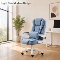 Chaise de bureau de direction avec hauteur réglable et base en acier inoxydable pour usage commercial