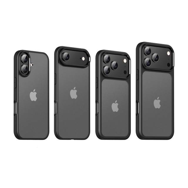 For iPhone 17 Pro Max Case Matte Translucent Anti-Fingerprint TPU+PC Shockproof Phone Cover for iPhone 12 13 14 15 16 17 Pro Max