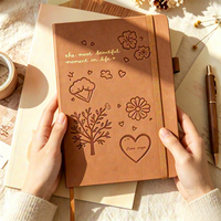 Carnet A5 personnalisé avec texte en feuille d'or, couverture rigide, carnet de voyage, cadeau personnel