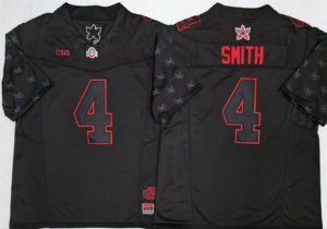 Vente en gros de qualité supérieure Ohio State 4 # Jeremiah Smith 10 # Sayin 2 # DOWNS   17 # Tate 25 # Jackson 1 # JUDKINS 7 # Maillots cousus STROUD - Product Image 2