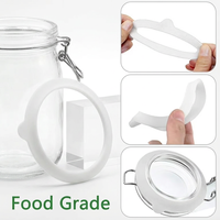 Joint d'étanchéité en caoutchouc étanche OEM/ODM anti-fuite, joint d'étanchéité en silicone de remplacement, joint torique en caoutchouc de qualité alimentaire pour bocaux en verre