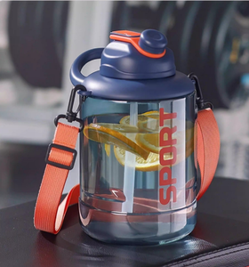 Botella de Agua de Plástico de Lujo 2026 de 2200ml al por Mayor con Logotipo Personalizado, Vaso Transparente con Asa de Lazo para Estudiantes, Gimnasio y Deportes - Product Image 6