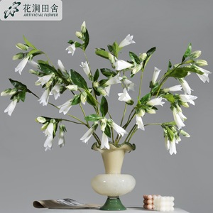 Bellflower artificiale di seta lunga a mano impermeabile per la decorazione della casa di san valentino festa evento matrimonio fai da te fiore - Product Image 4