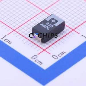 Condensateur au tantale 10TPB220ML 2917 (Capacité : 220uF) (Précision : 20%) Tension nominale : 10V - Product Image 1