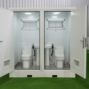 Contenedor de Baño Portátil Personalizable, Unidad de Baño Prefabricada de Acero Resistente para Campamentos, Construcción y Uso en <span class=keywords><strong>Emergencias</strong></span> - Product Image 1