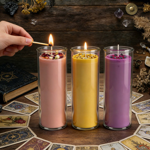 Bougie parfumée en cire de soja végane, sans cruauté, écologique, dans un bocal en verre recyclable, à combustion propre, pour <span class=keywords><strong>la</strong></span> maison, en gros, OEM, personnalisable - Product Image 1