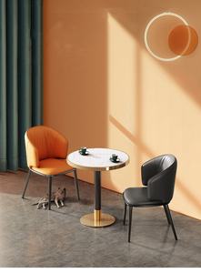 Tables de salle à manger et de café en marbre, en acier inoxydable doré, de haute qualité, pour bars et clubs - Vente en gros usine - Product Image 5