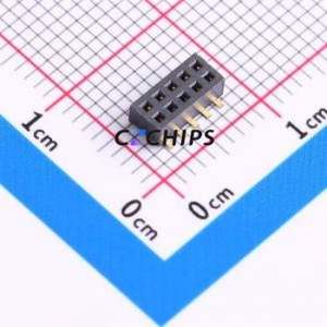 CLP-105-02-G-D Pin Socket SMD,P=1.27mm Connector 1.27mm 1.27mm Square Hole Vertical Mount - Product Image 1