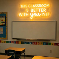 Enseigne au néon personnalisée avec lumière LED pour la publicité en classe et en entreprise pour les hôpitaux