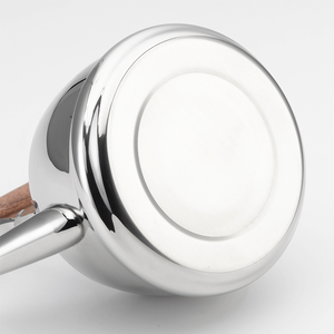Teiera in Acciaio Inox Lucidato Argento con Manico in Legno Isolato, Fondo Piatto per Induzione e <span class=keywords><strong>Gas</strong></span>, Vendita all'Ingrosso - Product Image 5