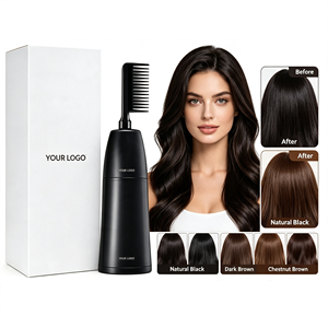 Champú de Coloración Permanente para el Cabello ChuYan de Marca Privada con Aplicador de Peine, Sin Amoníaco, Tinte Herbal Natural, Venta al por Mayor - Product Image 1