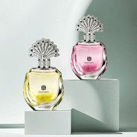 Pulvérisateur à pompe de couleur personnalisable, flacon en verre de 50 ml pour parfum, emballage cosmétique en gros