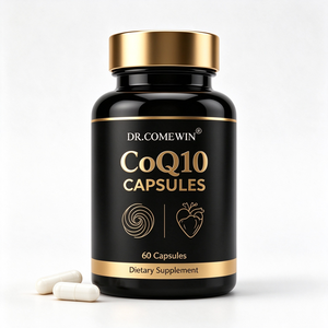OEM/ODM โคเอนไซม์ คิว-10 บำรุงหัวใจและระบบภูมิคุ้มกัน สมุนไพรสำหรับผู้ใหญ่ 60 แคปซูล ผงโคเอนไซม์ คิว-10 ความบริสุทธิ์ 98% โคเอนไซม์ คิว-10 (coq10) - Product Image 1