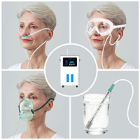 Nouveau style – Masque oculaire portable 2-en-1 absorbant l'hydrogène avec tube en silicone souple pour usage domestique, extérieur, automobile et bureau