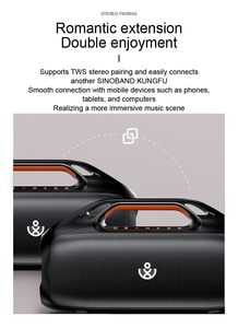 <span class=keywords><strong>Xdobo</strong></span> Enceinte sans fil d'extérieur 100W avec subwoofer, basses de haute qualité, son puissant, lecteur audio portable, subwoofer stéréo 3D - Product Image 6